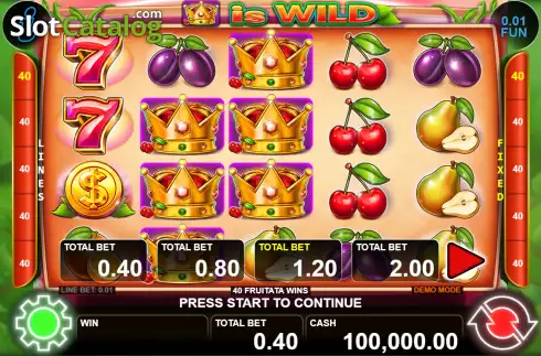 Οθόνη2. 40 Fruitata Wins Κουλοχέρης 