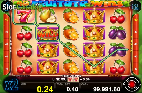 Οθόνη3. 40 Fruitata Wins Κουλοχέρης 