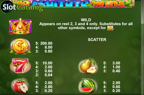 Οθόνη6. 40 Fruitata Wins Κουλοχέρης 