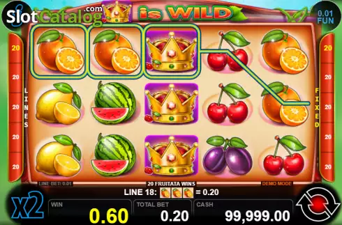 Οθόνη3. 20 Fruitata Wins Κουλοχέρης