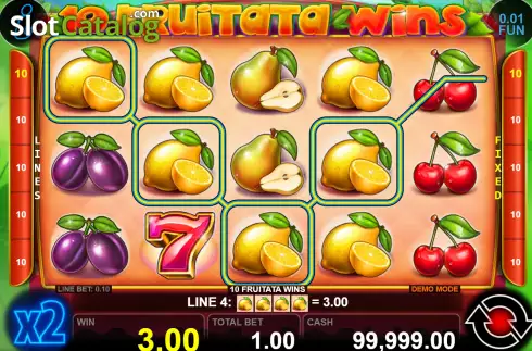 Οθόνη3. 10 Fruitata Wins Κουλοχέρης