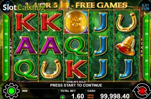 Οθόνη2. Goblin's Gold (Casino Technology) Κουλοχέρης