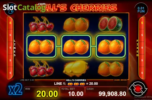 Οθόνη3. Hell's Cherries Κουλοχέρης 