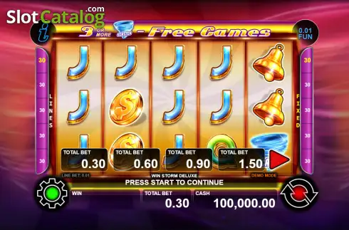 Οθόνη2. Win Storm Deluxe Κουλοχέρης