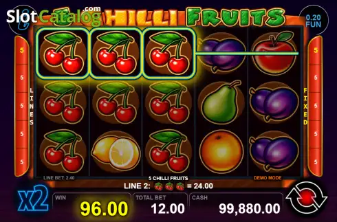 Οθόνη3. 5 Chilli Fruits Κουλοχέρης