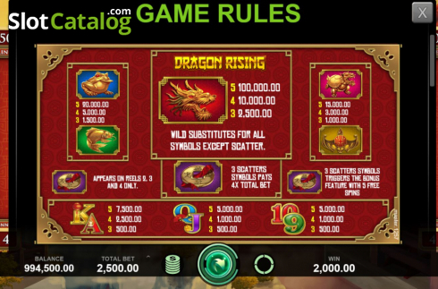 Οθόνη6. Dragon Rising Κουλοχέρης