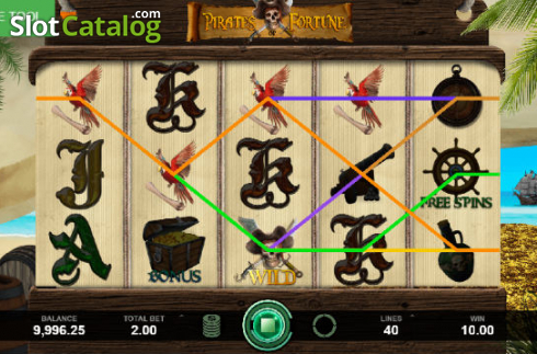 Οθόνη4. Pirates of Fortune Κουλοχέρης