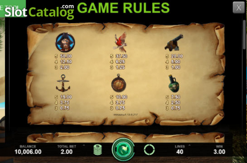 Οθόνη5. Pirates of Fortune Κουλοχέρης