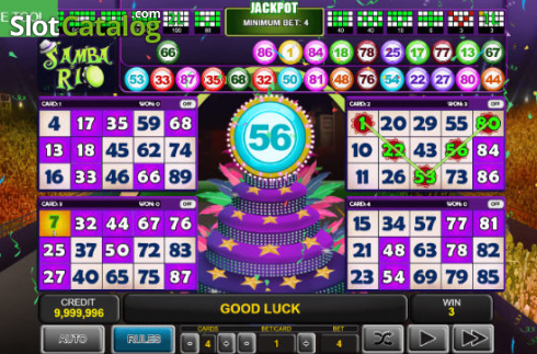 Οθόνη3. Bingo Samba Rio Κουλοχέρης