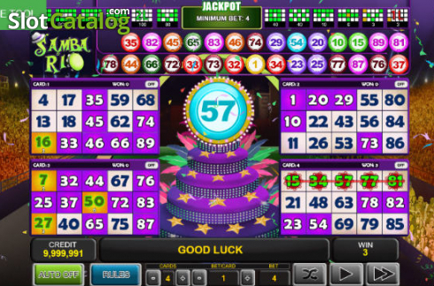 Οθόνη4. Bingo Samba Rio Κουλοχέρης