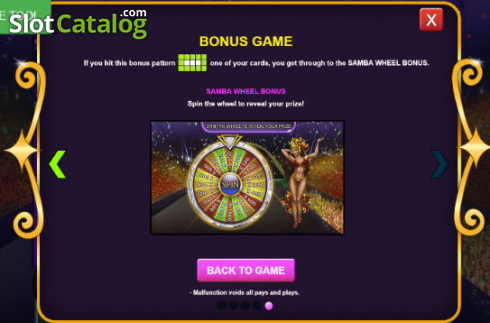 Οθόνη9. Bingo Samba Rio Κουλοχέρης