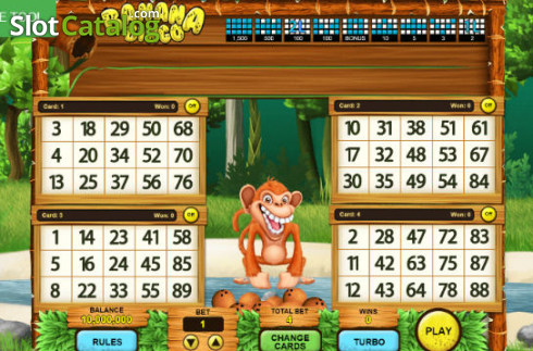 Οθόνη2. Banana Bingo Κουλοχέρης