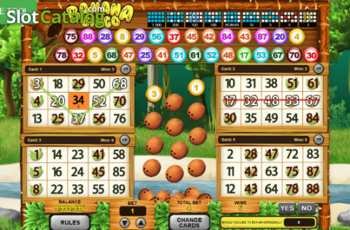Οθόνη4. Banana Bingo Κουλοχέρης