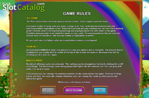 Οθόνη5. Bingo Trevo da Sorte Κουλοχέρης
