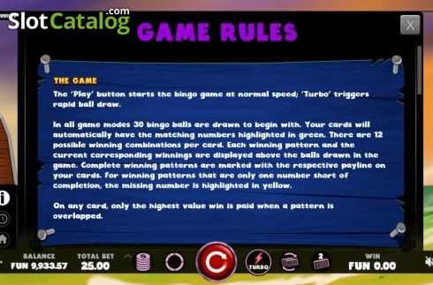 Οθόνη6. Bingo Tornado Κουλοχέρης