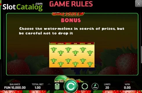 Οθόνη9. New Fruit (Caleta Gaming) Κουλοχέρης