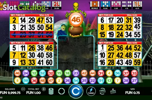 Οθόνη3. Bingo Halloween Κουλοχέρης