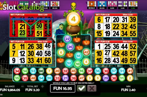 Οθόνη4. Bingo Halloween Κουλοχέρης