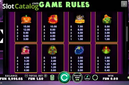 Οθόνη7. Halloween Pick'em Κουλοχέρης