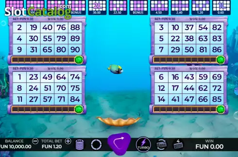 Οθόνη2. Atlantis Bingo (Caleta Gaming) Κουλοχέρης