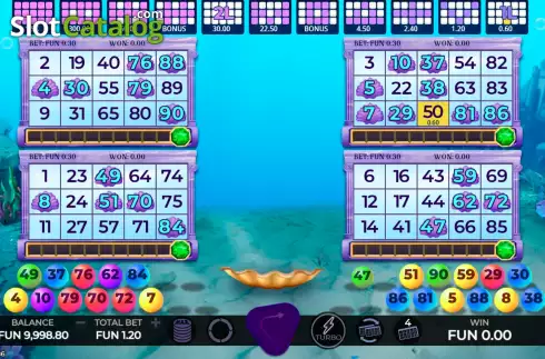 Οθόνη3. Atlantis Bingo (Caleta Gaming) Κουλοχέρης