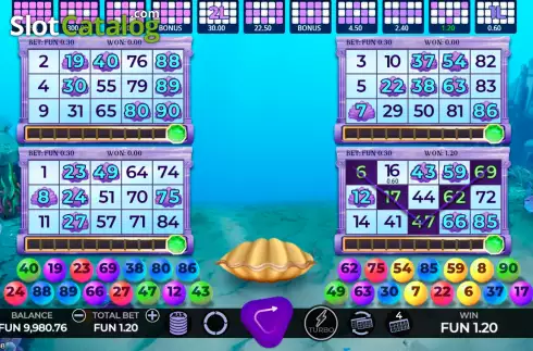 Οθόνη5. Atlantis Bingo (Caleta Gaming) Κουλοχέρης