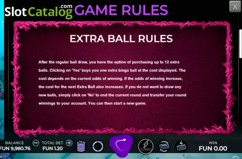 Οθόνη7. Atlantis Bingo (Caleta Gaming) Κουλοχέρης