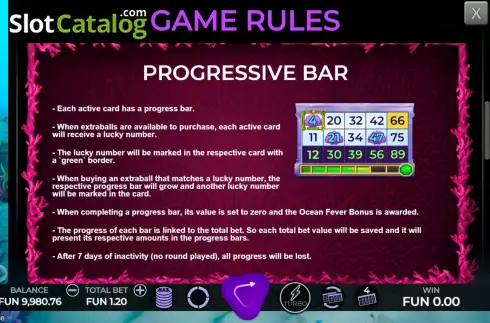 Οθόνη9. Atlantis Bingo (Caleta Gaming) Κουλοχέρης