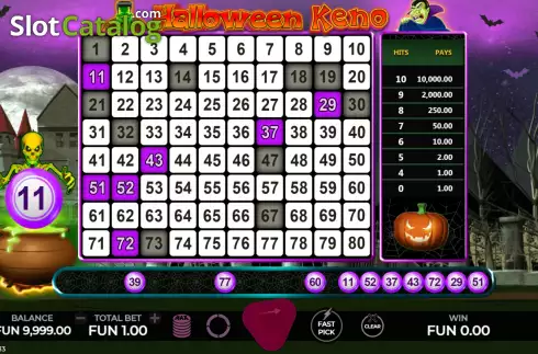Οθόνη3. Halloween Lotto Κουλοχέρης