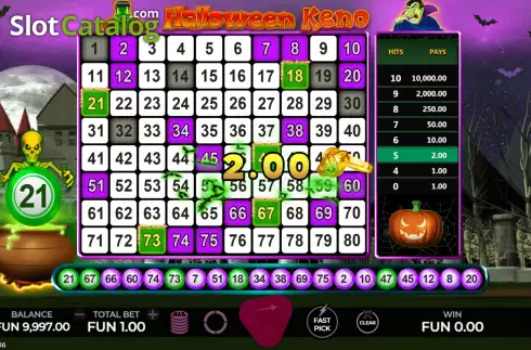 Οθόνη6. Halloween Lotto Κουλοχέρης