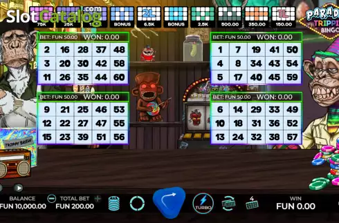 Οθόνη2. Paradise Trippies Bingo Κουλοχέρης