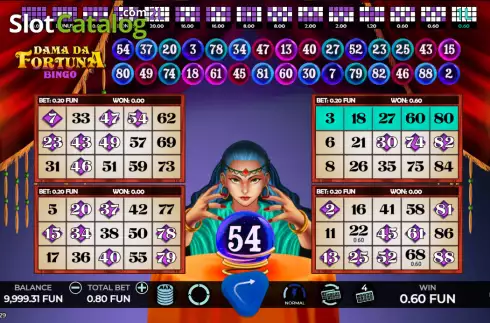 Οθόνη4. Dama da Fortuna Bingo Κουλοχέρης 