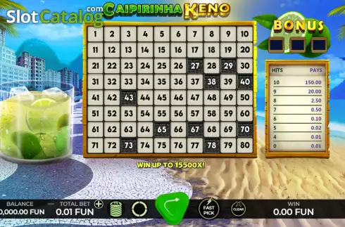 Οθόνη2. Caipirinha Keno Κουλοχέρης 