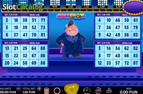 Οθόνη2. Piggy Show Bingo Κουλοχέρης