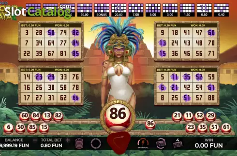 Οθόνη3. Bingo Tesoro Maya Κουλοχέρης