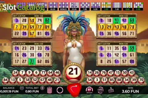 Οθόνη5. Bingo Tesoro Maya Κουλοχέρης