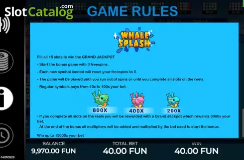 Οθόνη9. @Whale Bingo Κουλοχέρης 