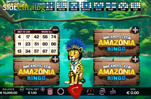 Οθόνη2. Bichos Da Amazonia Bingo Κουλοχέρης