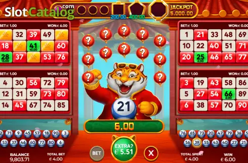 Οθόνη3. Zen Tiger Bingo Κουλοχέρης