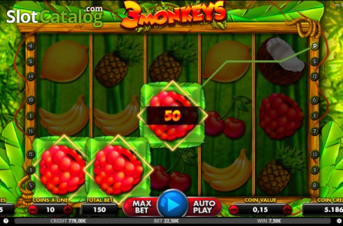 Οθόνη5. 3 Monkeys (Capecod Gaming) Κουλοχέρης