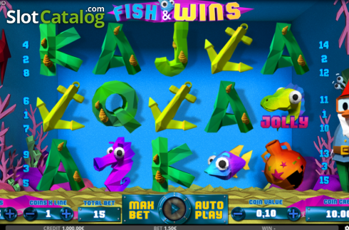 Οθόνη2. Fish and Wins Κουλοχέρης 