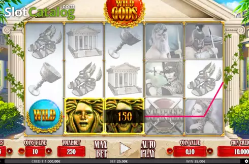 Οθόνη4. Wild Gods (Capecod Gaming) Κουλοχέρης
