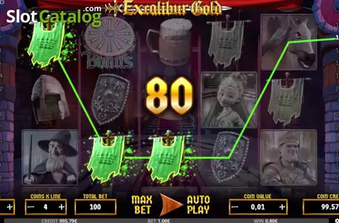 Οθόνη3. Excalibur Gold Κουλοχέρης
