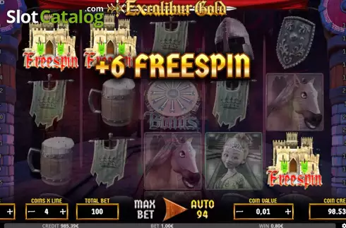 Οθόνη5. Excalibur Gold Κουλοχέρης