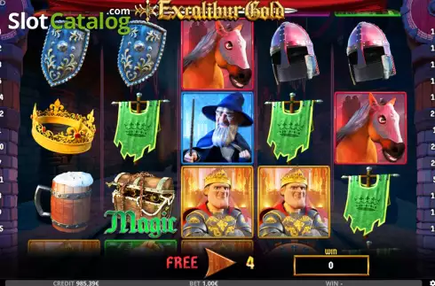 Οθόνη7. Excalibur Gold Κουλοχέρης