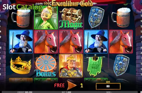 Οθόνη8. Excalibur Gold Κουλοχέρης