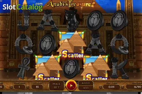 Οθόνη5. Anubi's Treasure Κουλοχέρης 