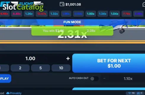 Οθόνη3. 1xbet Flight of Riches Κουλοχέρης