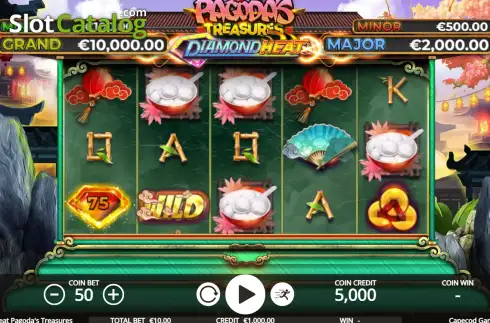 Οθόνη2. Diamond Heat Pagoda's Treasures Κουλοχέρης