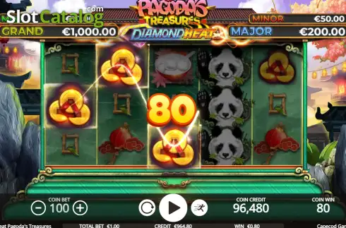 Οθόνη3. Diamond Heat Pagoda's Treasures Κουλοχέρης